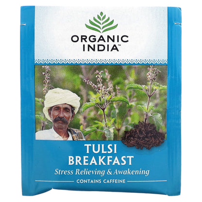 Organic India, Tulsi Tea, Breakfast, 18 Infusion Bags, 1.08 oz (30.6 g)