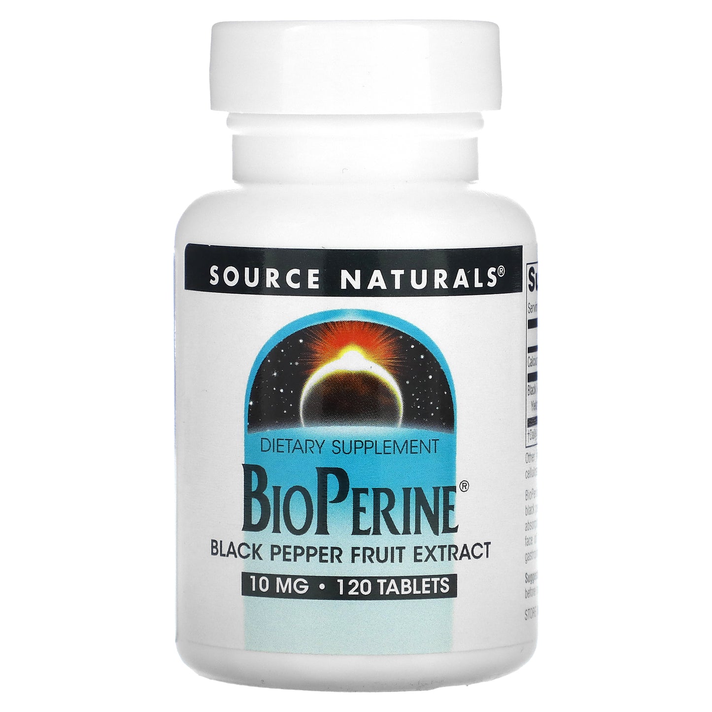 Source Naturals, BioPerine, 10 mg, 120 Tablets