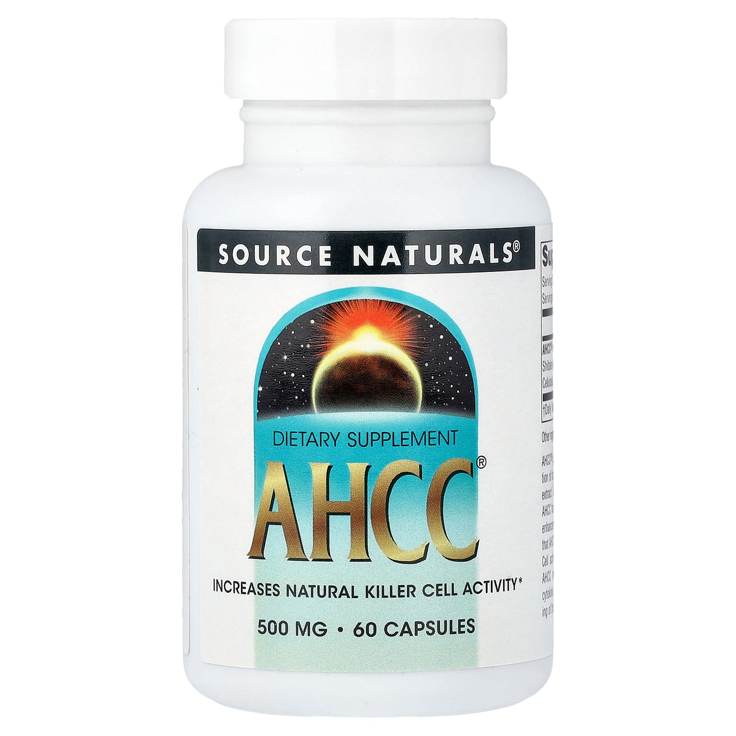 Source Naturals, AHCC®, 60 Capsules (0.5 g per Capsule)