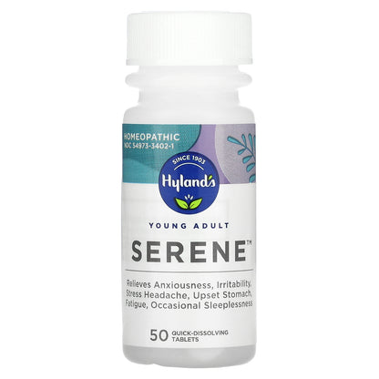 Hyland's Naturals, Young Adult, Serene, 50 Quick-Dissolving Tablets