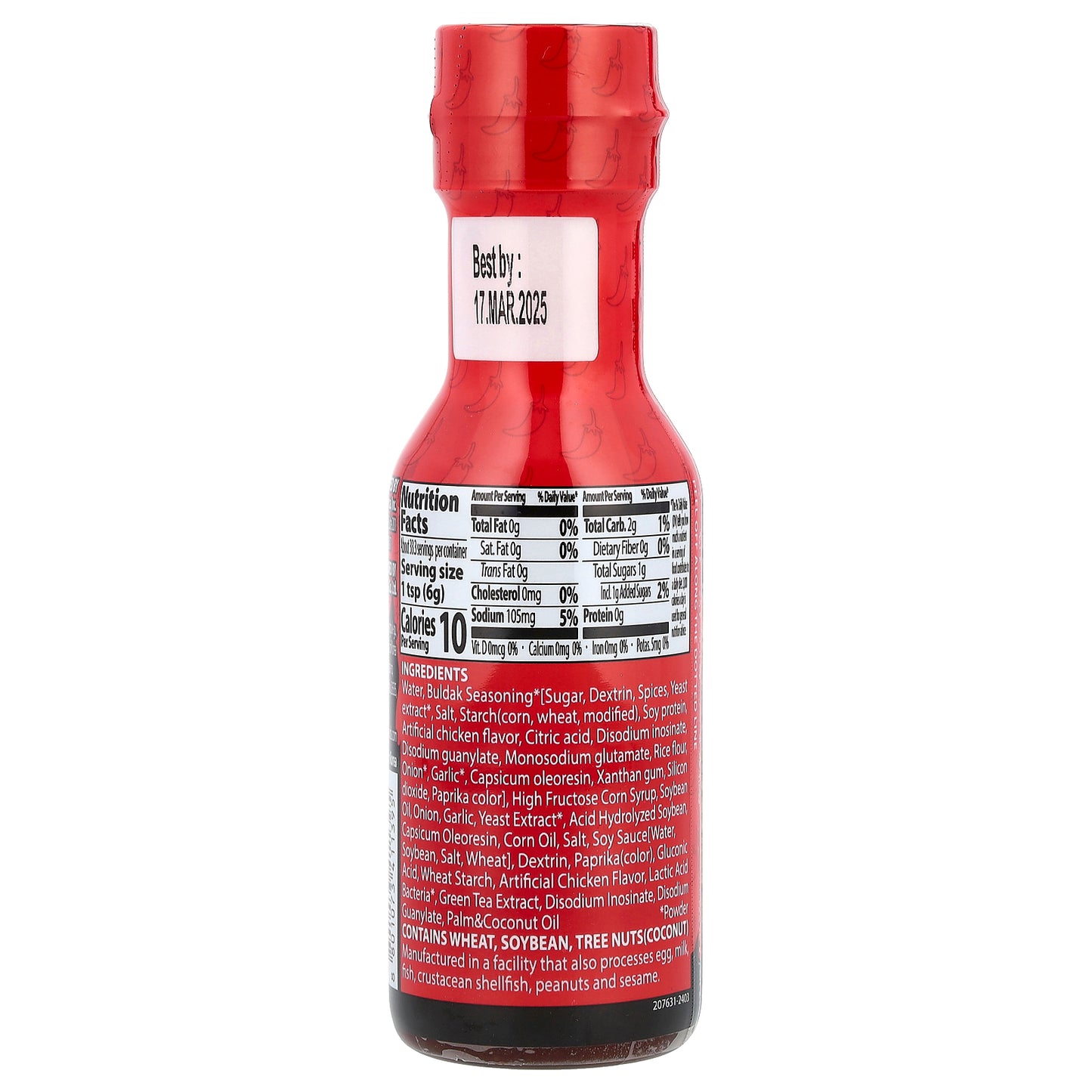 Buldak®, Hot Sauce, Spicy Chicken, 2X Spicy, 7.05 oz (200 g)