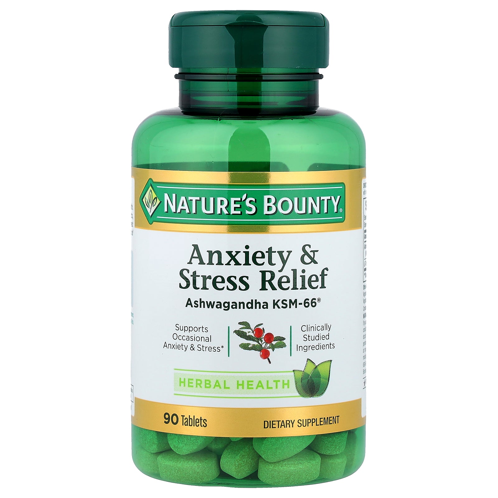 Nature's Bounty, Anxiety & Stress Relief, 90 Tablets