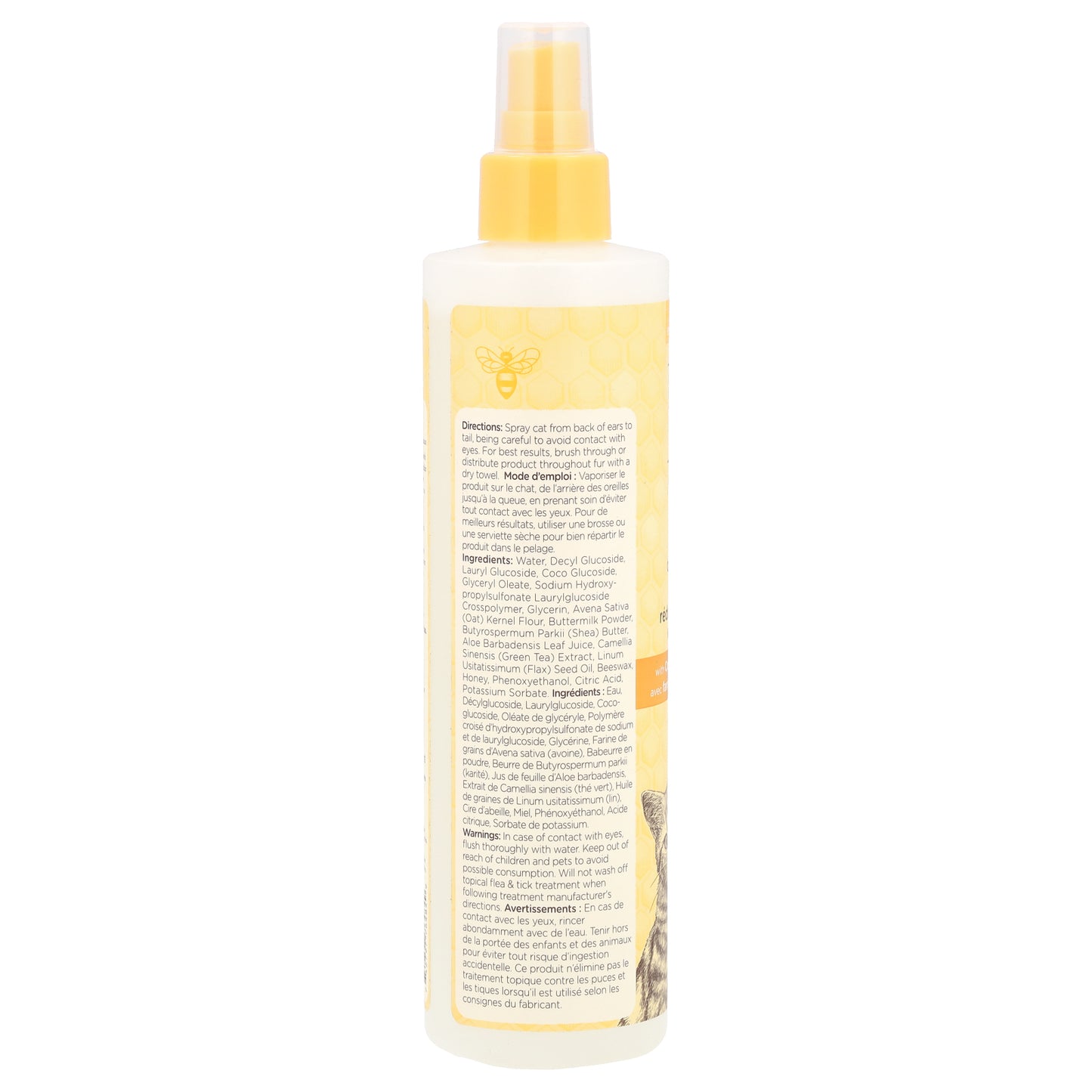 Burt's Bees, Dander Reducing Spray with Colloidal Oat Flour & Honey, For Cats, 10 fl oz (296 ml)