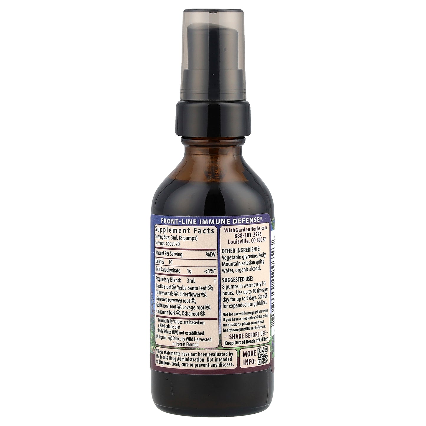 WishGarden Herbs, Kick-Ass™ Immune, Activator, 2 fl oz (59 ml)