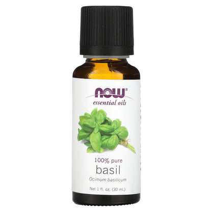 NOW Foods, Essential Oils, Basil, 1 fl oz (30 ml)