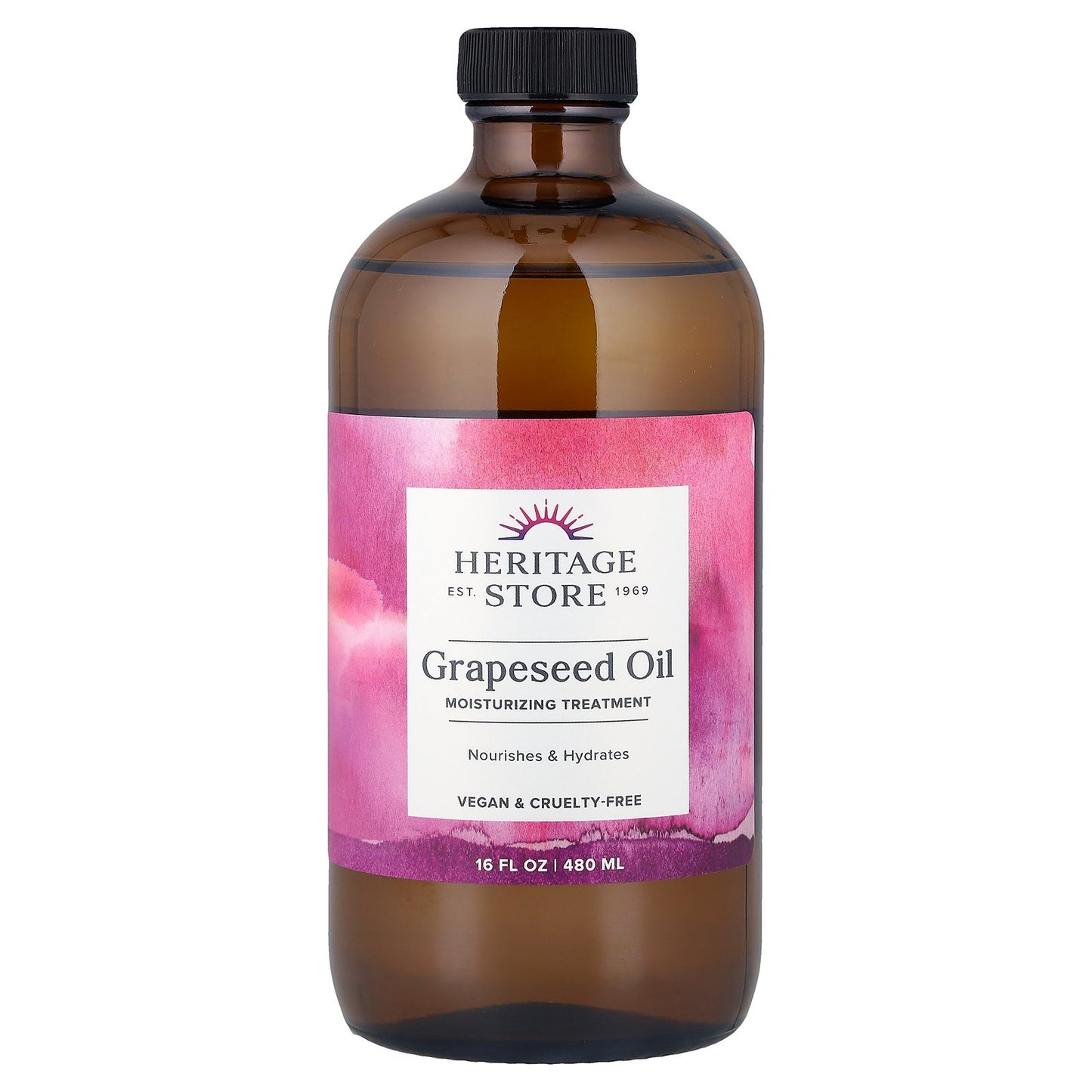 Heritage Store, Grapeseed Oil, Moisturizing Treatment, 16 fl oz (480 ml)