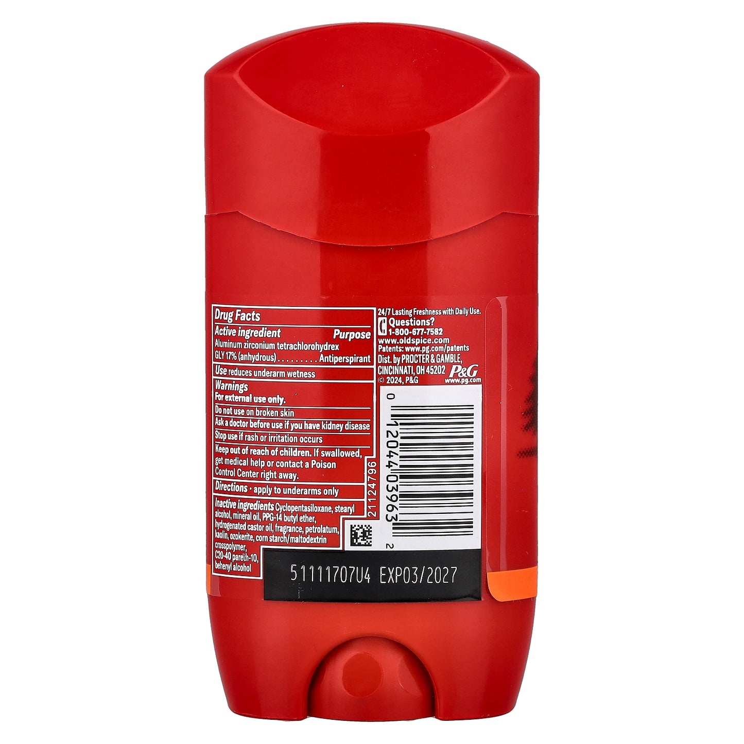 Old Spice, Antiperspirant & Deodorant, Bearglove, 2.6 oz (73 g)