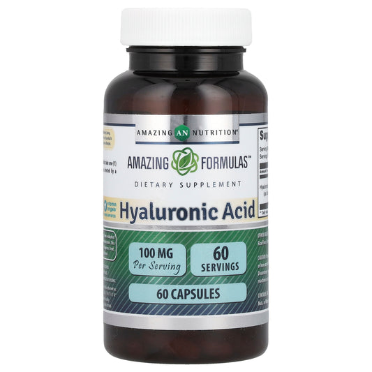 Amazing Nutrition, Hyaluronic Acid, 100 mg, 60 Capsules