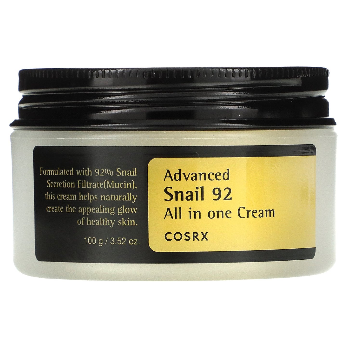 CosRx, Advanced Snail 92, All in One Cream, 3.52 oz (100 g)