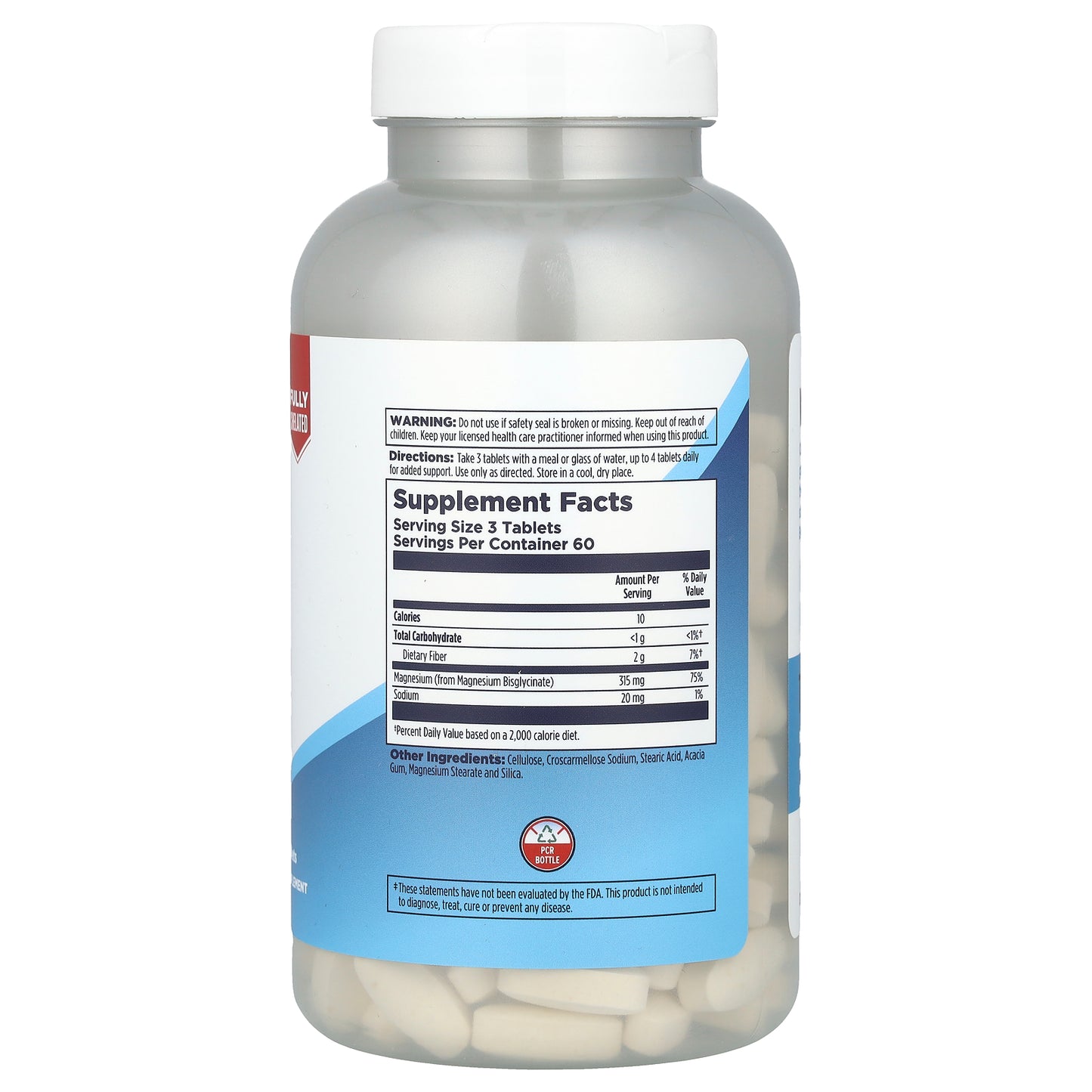 KAL, Chelated Magnesium Bisglycinate, 180 Tablets (105 mg per Tablet)