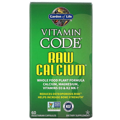 Garden of Life, Vitamin Code, RAW Calcium, 60 Vegetarian Capsules