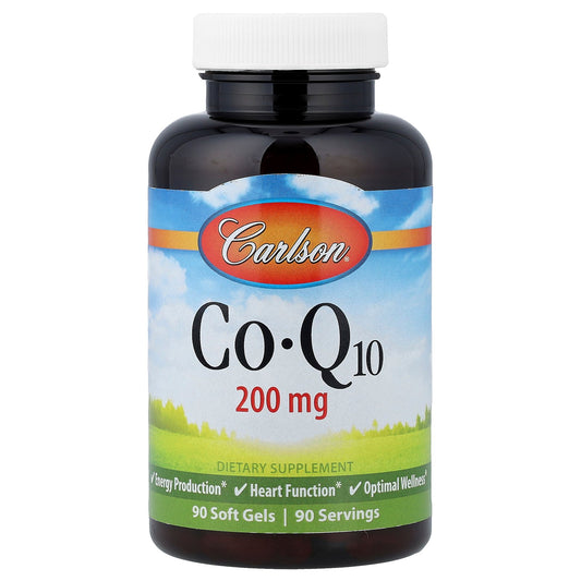Carlson, CoQ10, 200 mg, 90 Soft Gels
