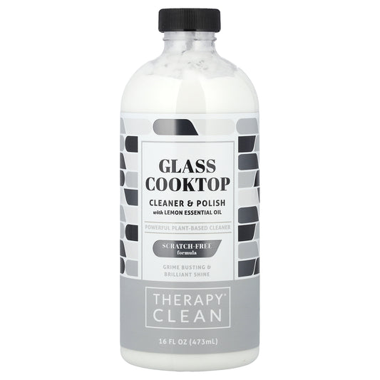 Therapy Clean, Glass Cooktop, Cleaner & Polish with Lemon Essential Oil, 16 fl oz (473 ml)