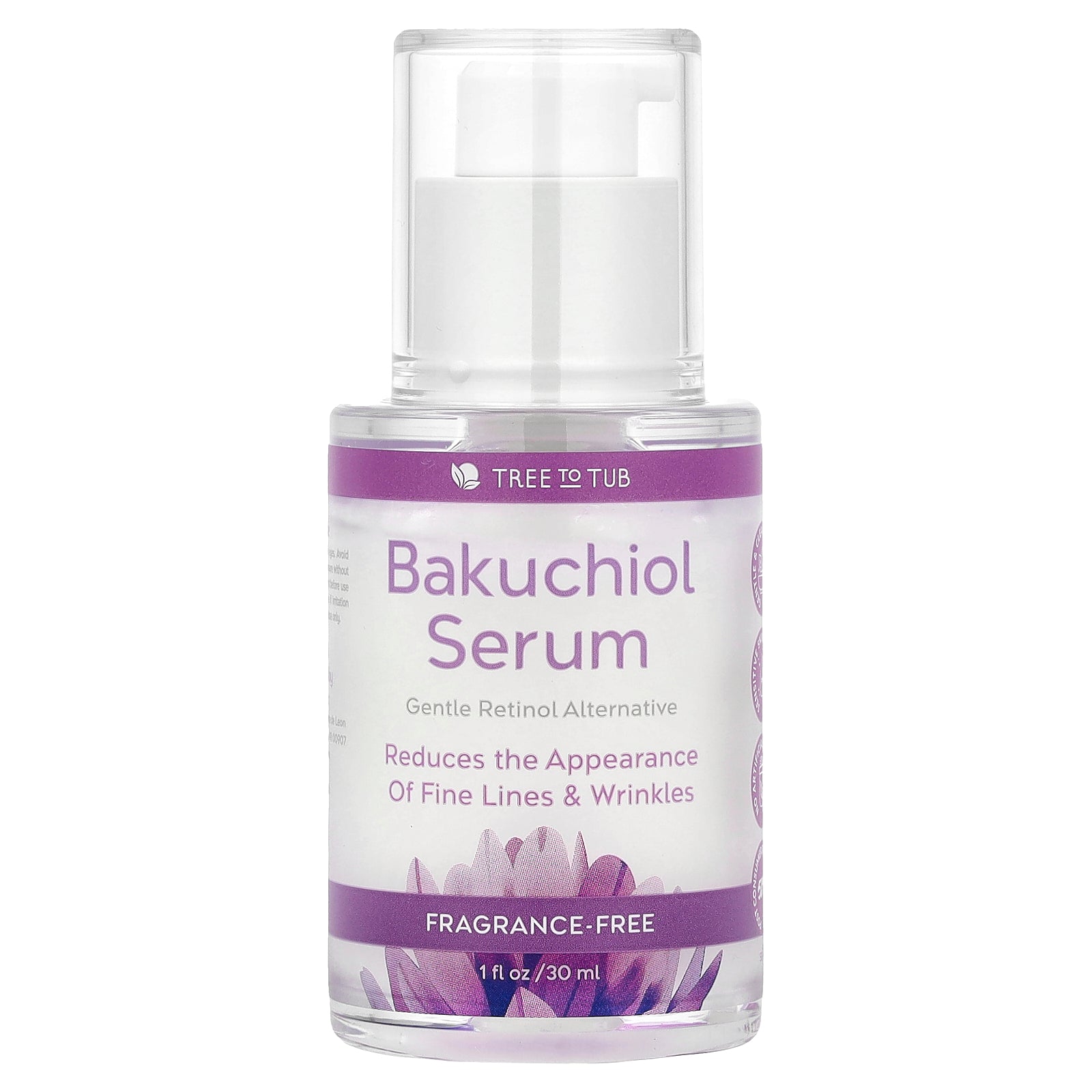 Tree To Tub, Bakuchiol Serum, Fragrance-Free, 1 fl oz (30 ml)