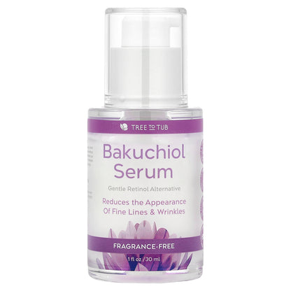 Tree To Tub, Bakuchiol Serum, Fragrance-Free, 1 fl oz (30 ml)