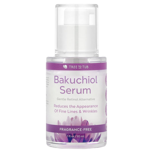 Tree To Tub, Bakuchiol Serum, Fragrance-Free, 1 fl oz (30 ml)