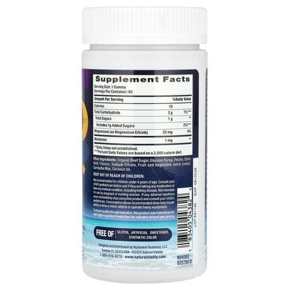 Natural Vitality, CALM®, Kids Sleep Gummies With Melatonin, Nighttime Berry, 60 Gummies