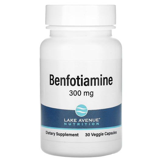 Lake Avenue Nutrition, Benfotiamine, 300 mg, 30 Veggie Capsules