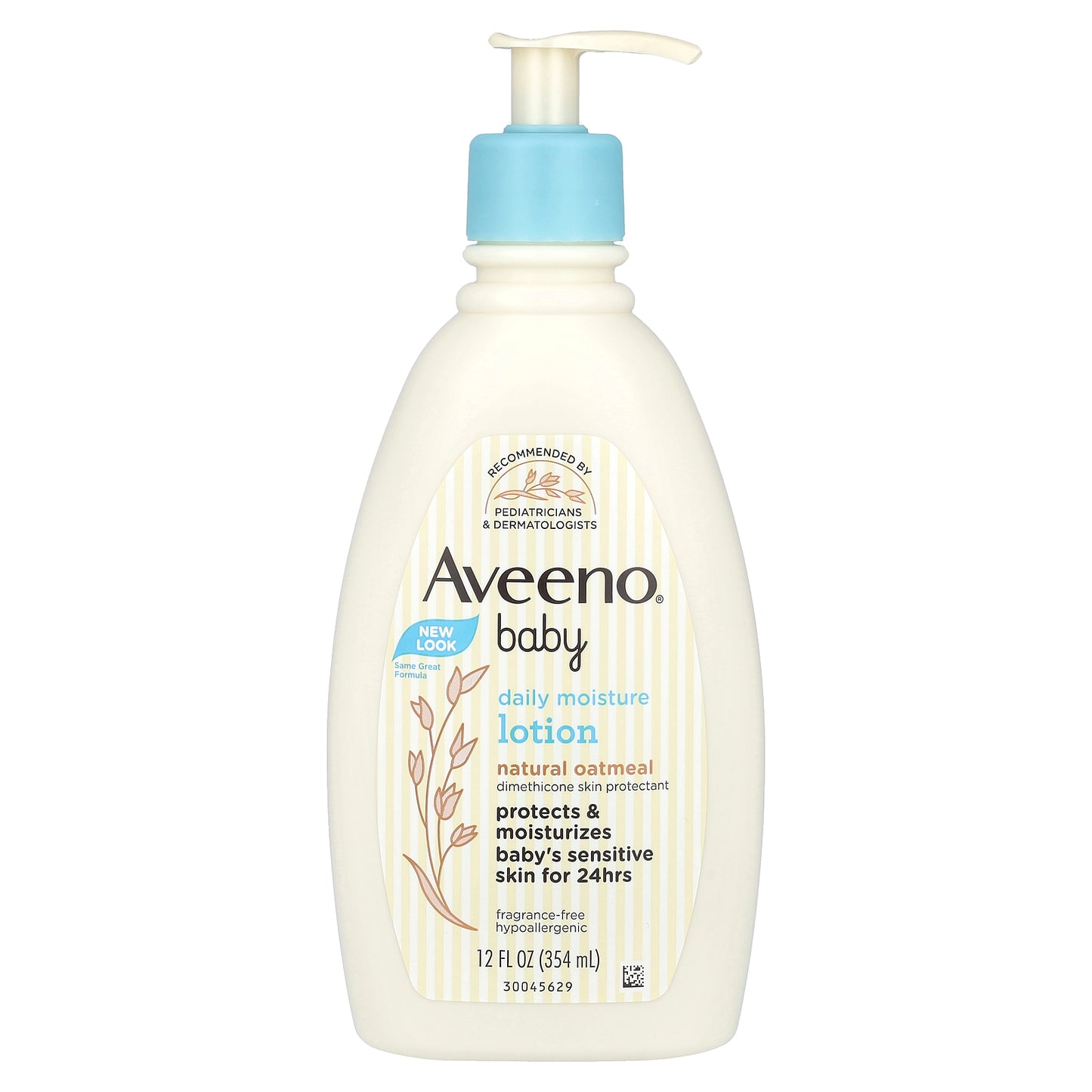 Aveeno, Baby, Daily Moisture Lotion With Prebiotic Oat, Fragrance Free, 12 fl oz (354 ml)