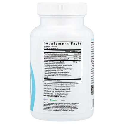 Seeking Health, Optimal Focus, 90 Capsules