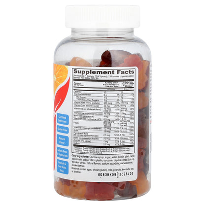 Doctor's Finest, Kids Multi Vitamin Gummies With B6, B12 & Zinc, Mixed Fruit, 120 Pectin Gummies