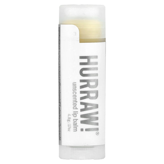 Hurraw! Balm, Lip Balm, Unscented, 0.17 oz (4.8 g)