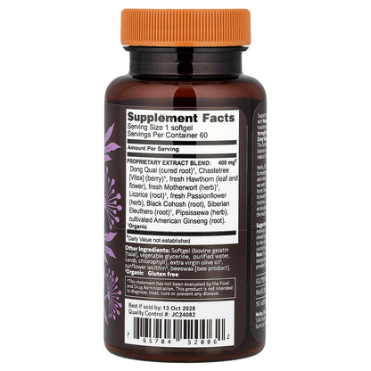 Herbs Etc., Menopautonic™, 60 Softgels (400 mg per Softgel)