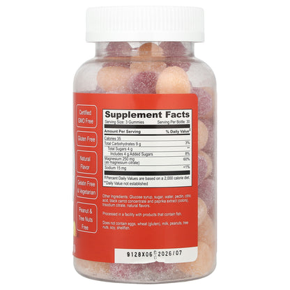 Doctor's Finest, Magnesium, Raspberry & Peach, 90 Gummies (83 mg per Gummy)