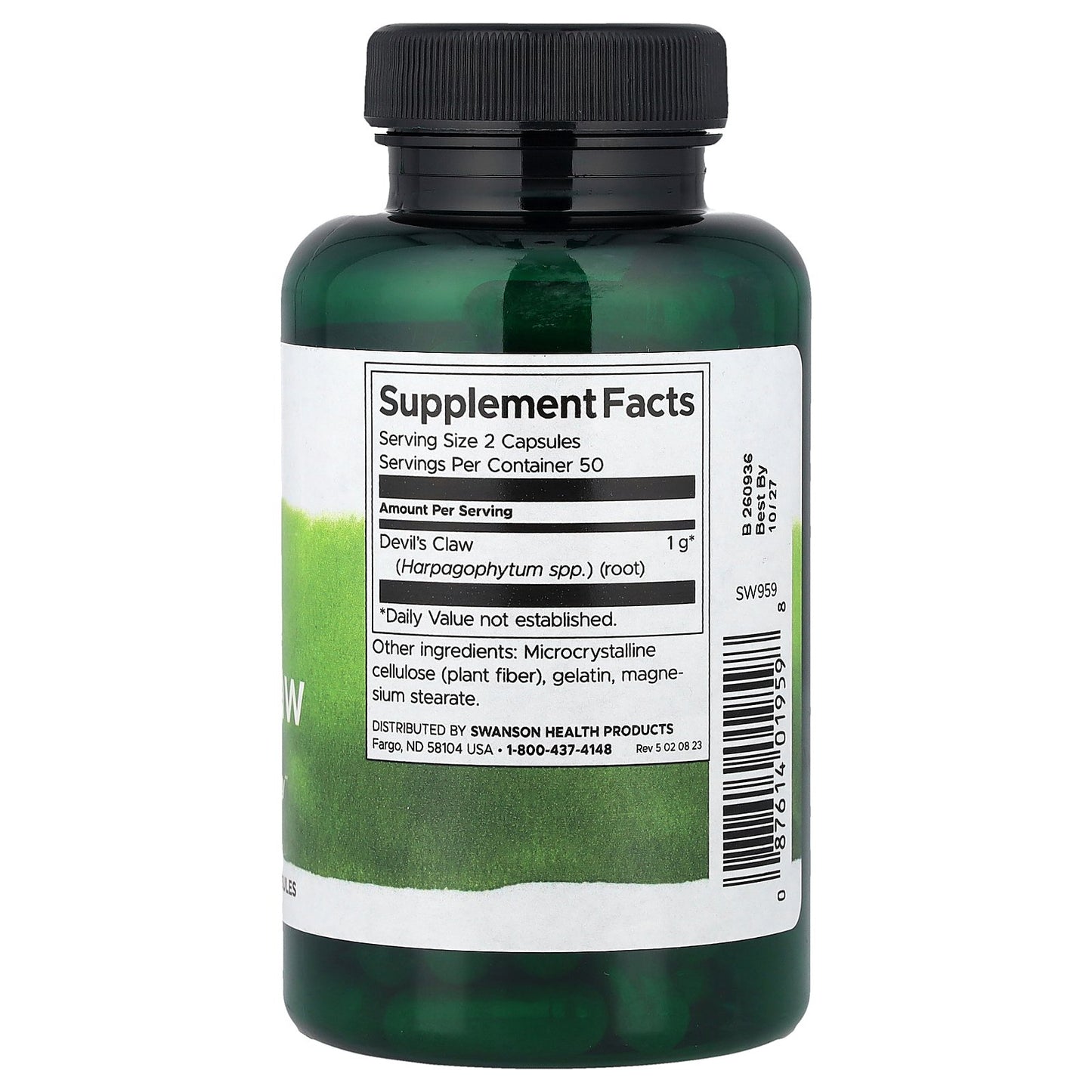 Swanson, Full Spectrum® Devil's Claw, 500 mg, 100 Capsules