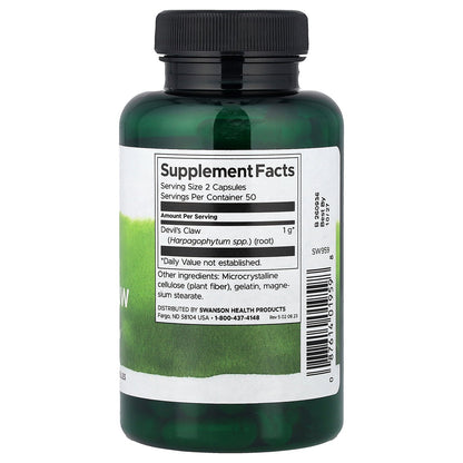Swanson, Full Spectrum® Devil's Claw, 500 mg, 100 Capsules