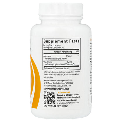 Seeking Health, Energy Nutrients, 30 Lozenges