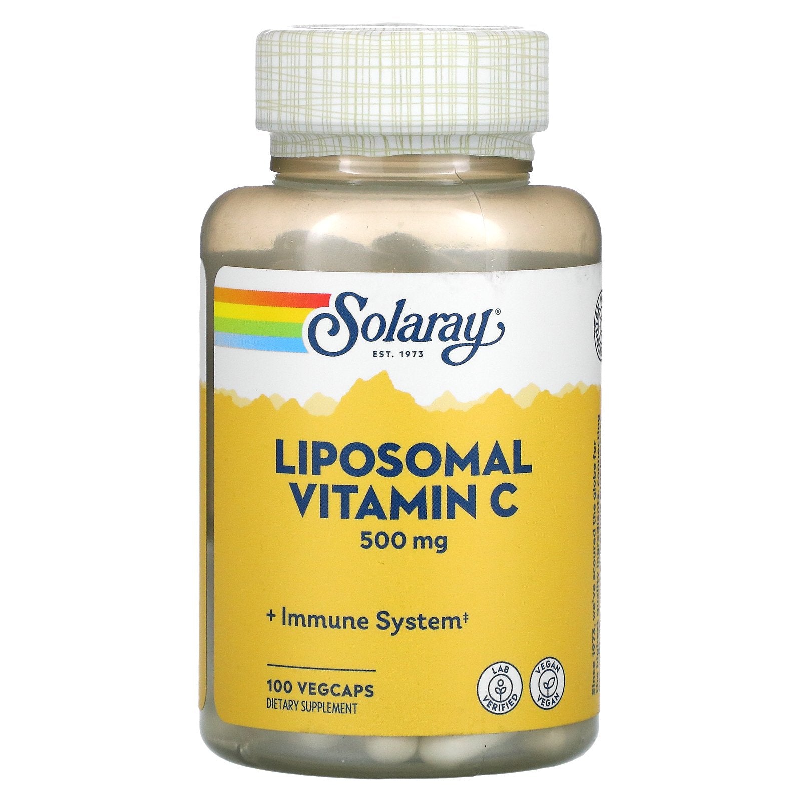 Solaray, Liposomal Vitamin C, 500 mg, 100 VegCaps