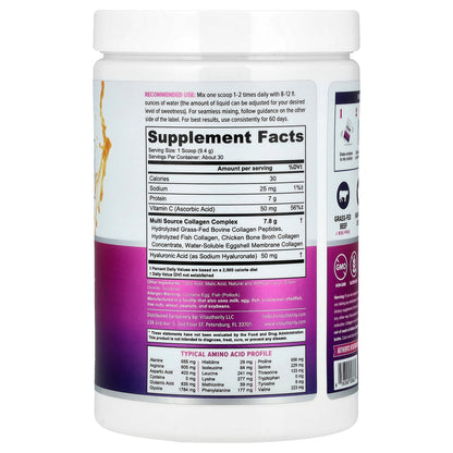 Vitauthority, Multi Collagen Protein+, Tropical Punch, 9.9 oz (282 g)