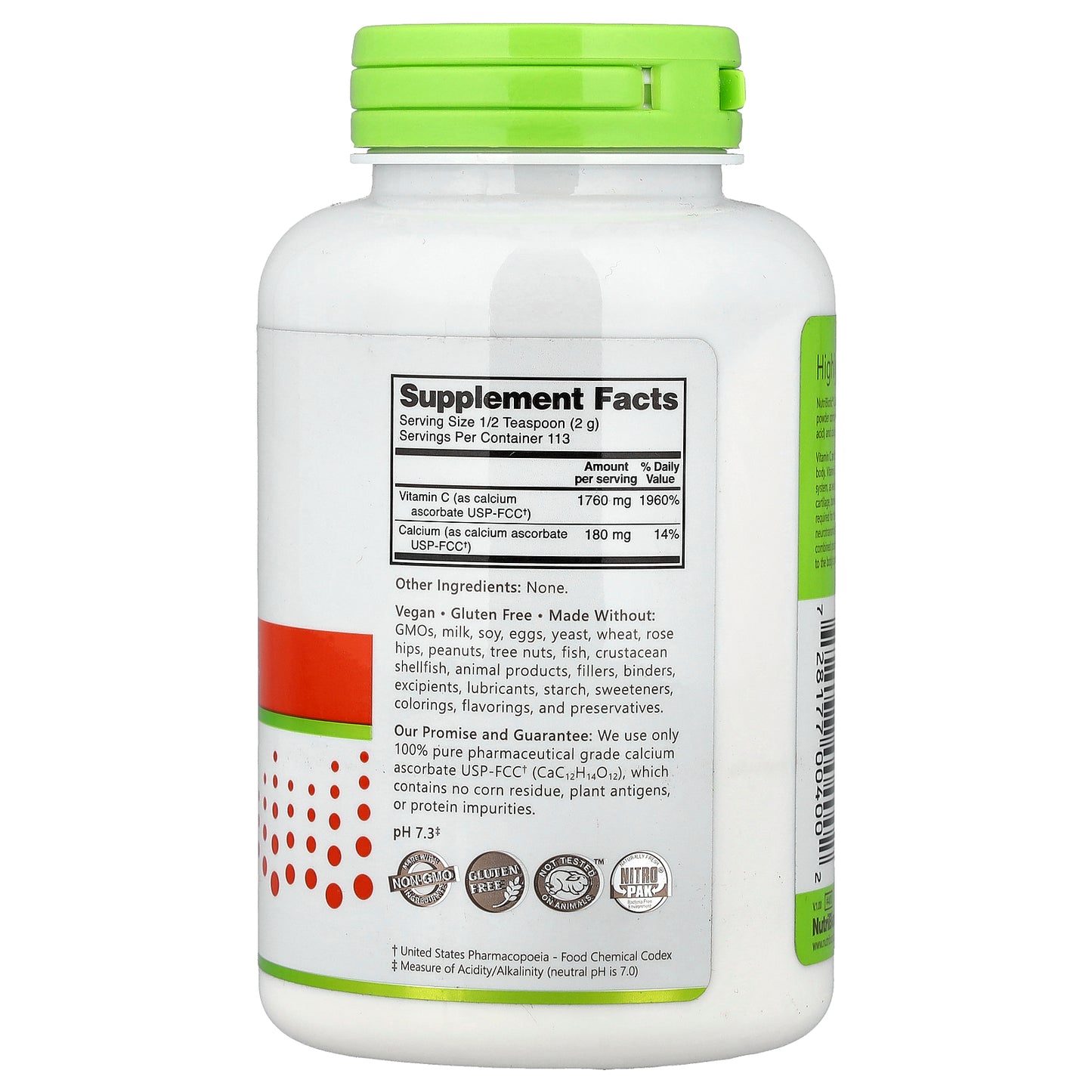 NutriBiotic, Immunity, Calcium Ascorbate, 8 oz (227 g)