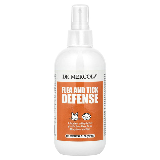 Dr. Mercola, Flea And Tick Defense, For Dogs and Cats, 8 fl oz (237 ml)