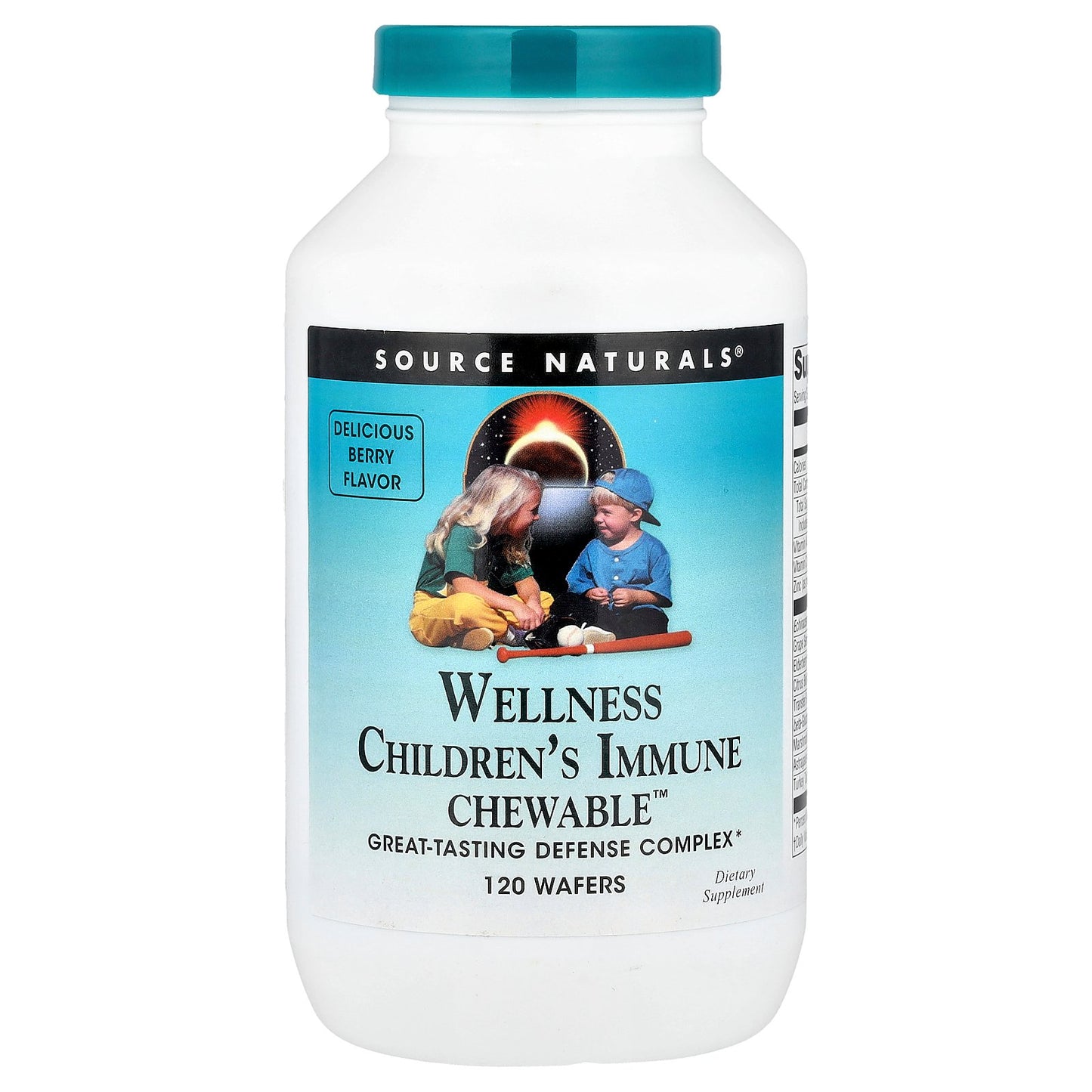 Source Naturals, Wellness Children's Immune Chewable™, Berry, 120 Wafers
