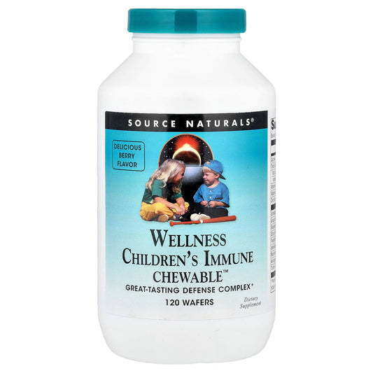 Source Naturals, Wellness Children's Immune Chewable™, Berry, 120 Wafers