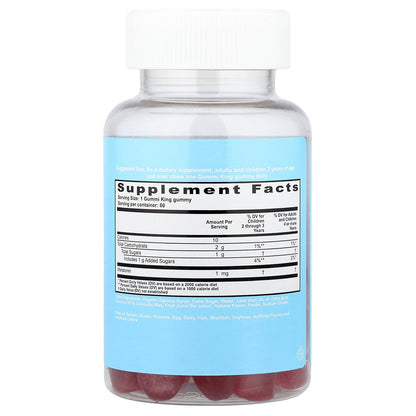 GummiKing, Melatonin for Kids, Strawberry, 1 mg, 60 Gummies