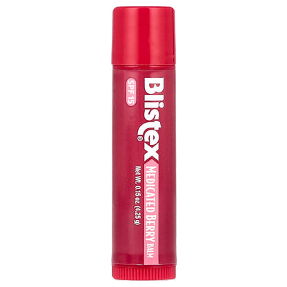 Blistex, Medicated Lip Protectant/Sunscreen, SPF 15, Berry, 0.15 oz (4.25 g)