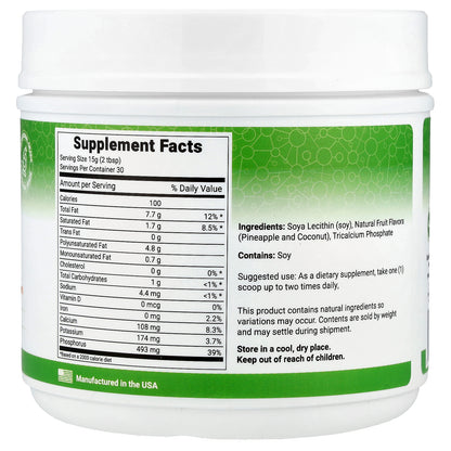 Lewis Labs, Lecithin Granules, Natural Coconut and Pineapple, 16 oz (454 g)