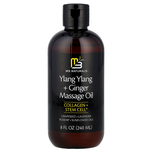M3, Ylang Ylang + Ginger Massage Oil, 8 fl oz (240 ml)