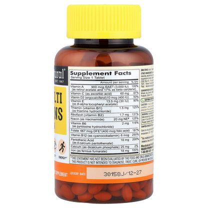 Mason Natural, Mini Multi Vitamins with Iron, 365 Mini Tablets