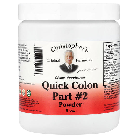 Christopher's Original Formulas, Quick Colon Part #2 Powder, 8 oz