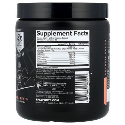 EFX Sports, EAA, Georgia Peach, 7.51 oz (213 g)