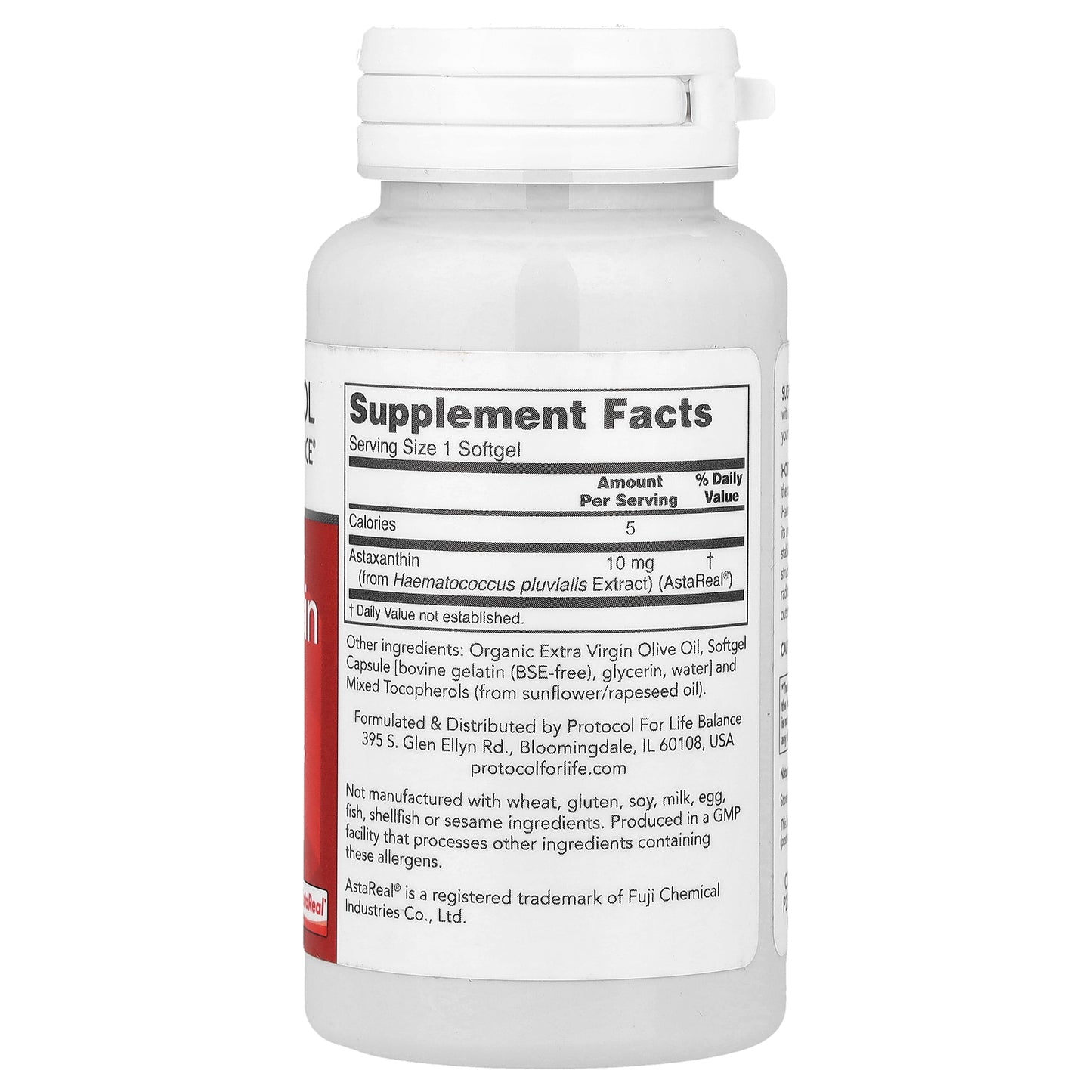 Protocol for Life Balance, Astaxanthin, 10 mg, 60  Softgels