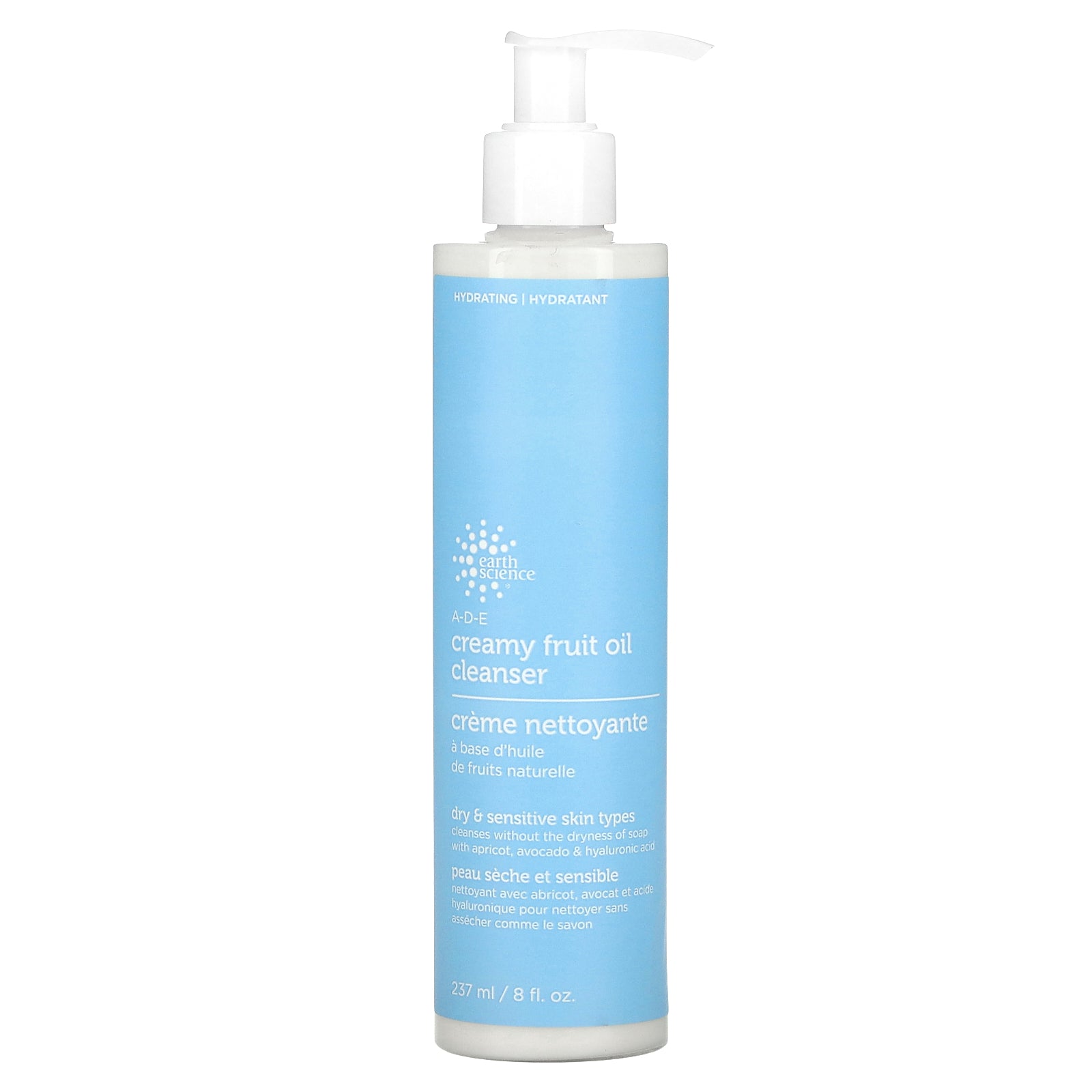 Earth Science, A-D-E Creamy Fruit Oil Cleanser, Dry & Sensitive Skin, 8 fl oz (237 ml)