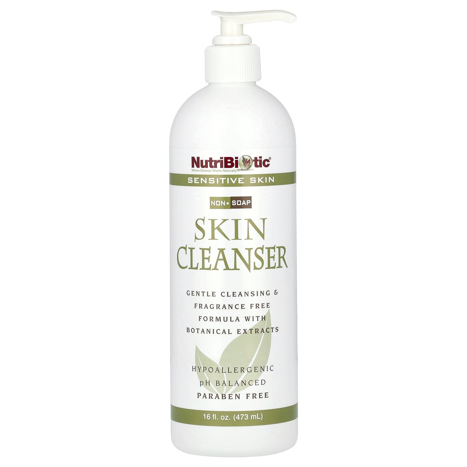 NutriBiotic, Skin Cleanser, Non-Soap, Fragrance Free, 16 fl oz (473 ml)