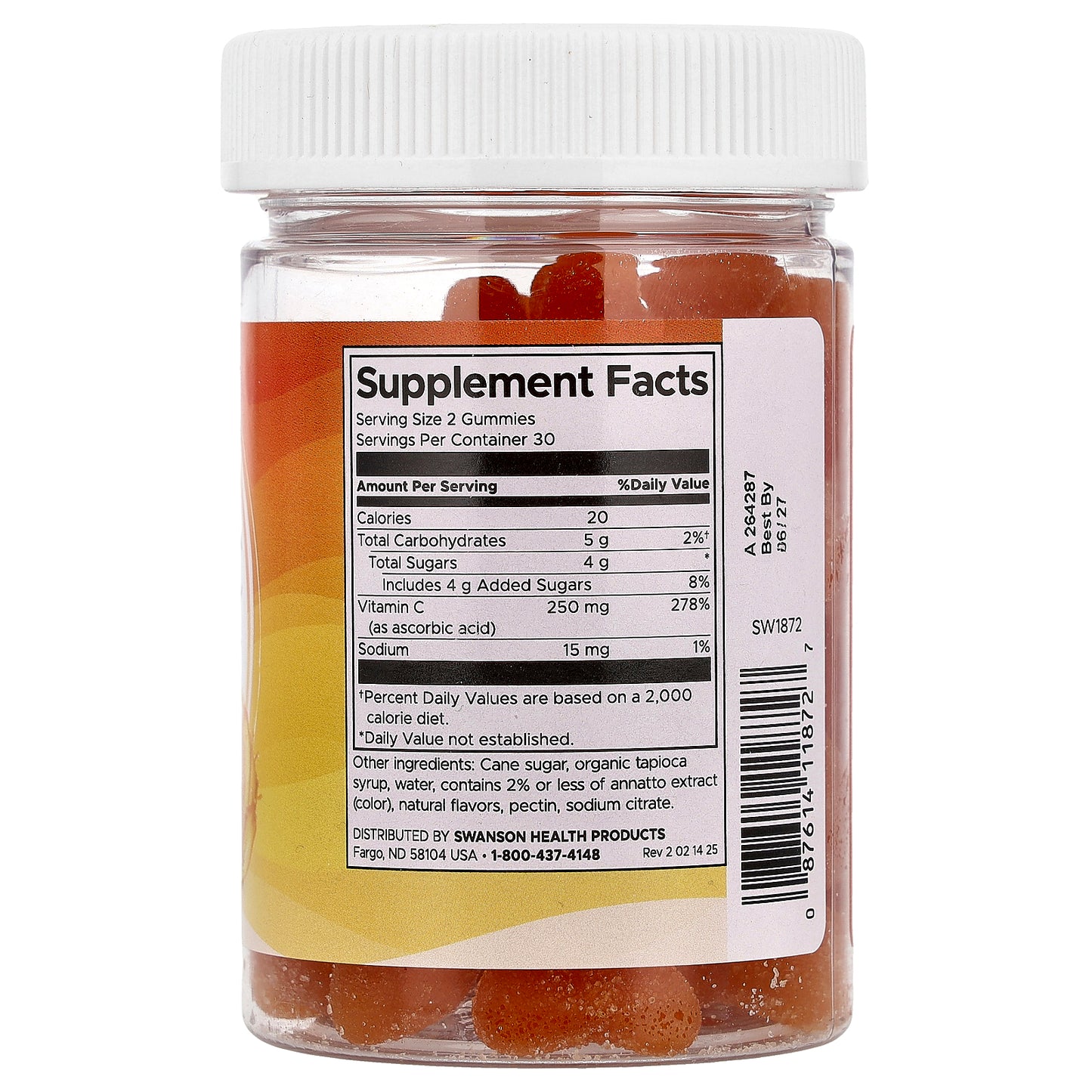Swanson, Vitamin C Gummies, Orange, 60 Gummies