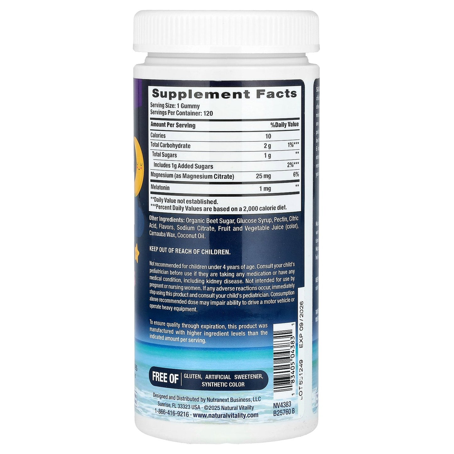 Natural Vitality, CALM®, Kids Sleep Gummies With Melatonin, Nighttime Berry, 120 Gummies