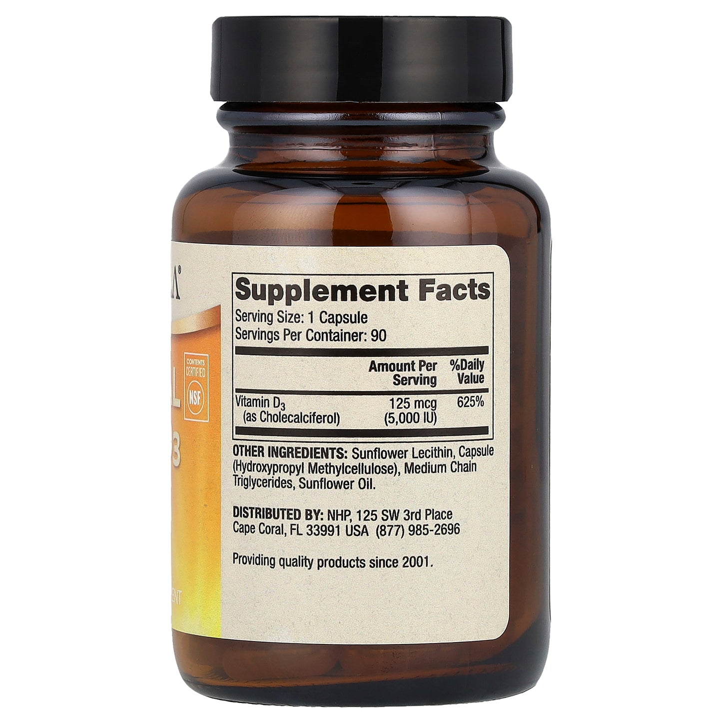 Dr. Mercola, Liposomal Vitamin D3, 125 mcg (5,000 IU), 90 Capsules